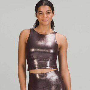 Lululemon Align High-Neck Tank Top *Shine - Radiate Foil French Press - size 6